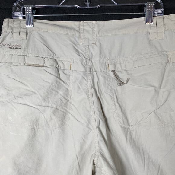 Columbia Mens Shorts Tan 100% Nylon Field Gear Pockets Medium - Picture 9 of 14